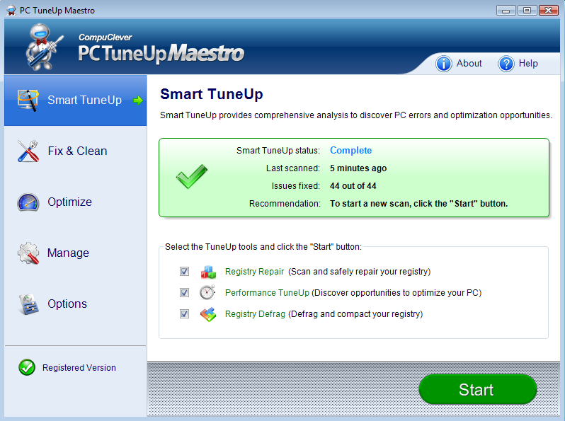 PC TuneUp Maestro screen shot