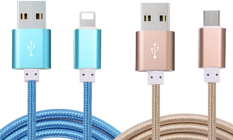 Can Be Charged and Data Transmission Synchronous Fast Charging Cable-Tissu Coton Triga-Mondial Tissus Charging Cable Round USB Data Cable 