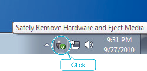 Safely remove USB