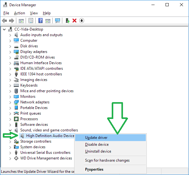 Update Audio Device Driver
